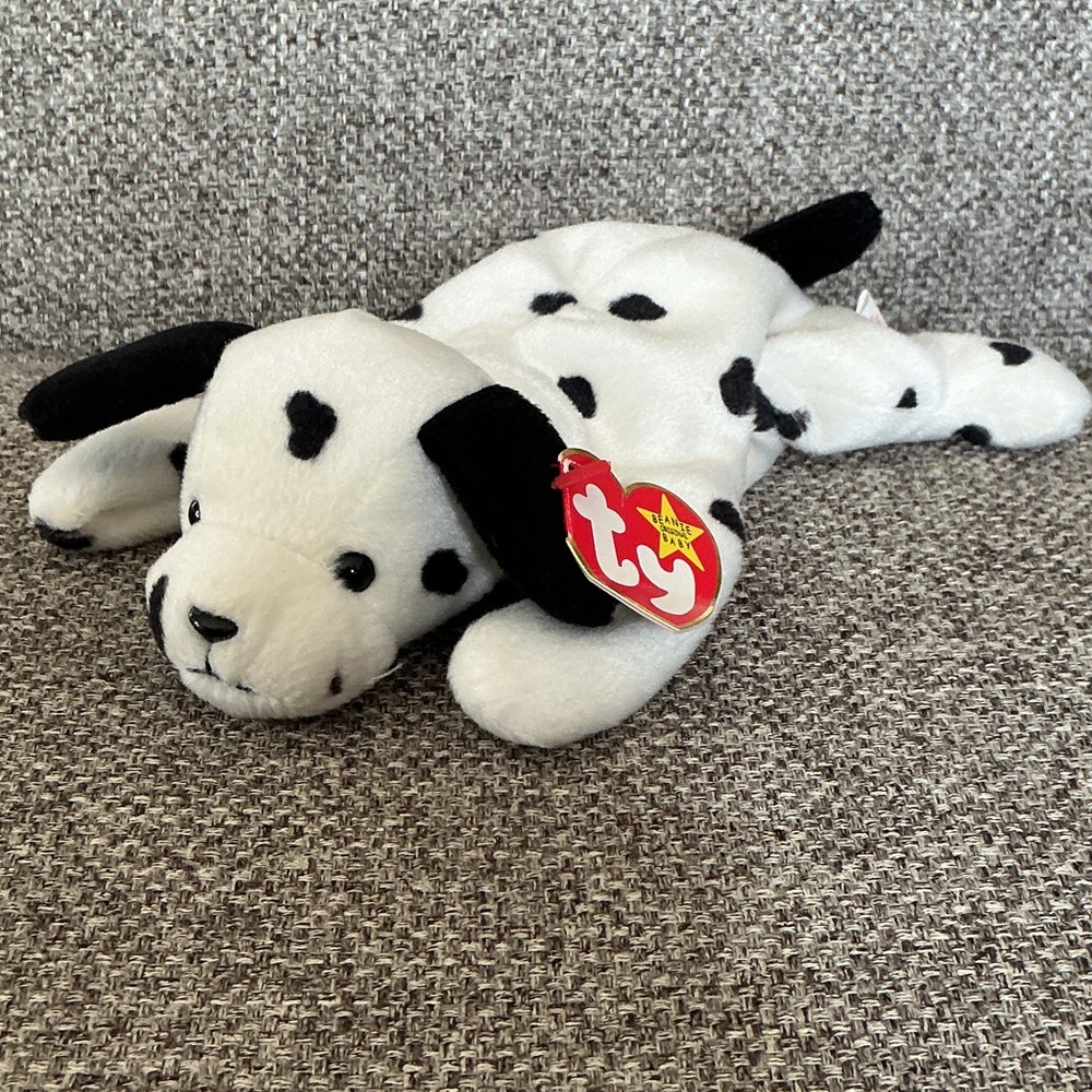 Ty Dalmatian Plush with Black Spots